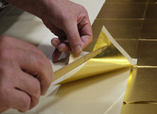 In-house gilding onto supplied materials